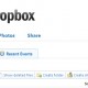 หน้าเว็บของ Dropbox