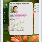 My first Program in WebOS