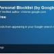 Personal Blocklist Extension for Google Chrome