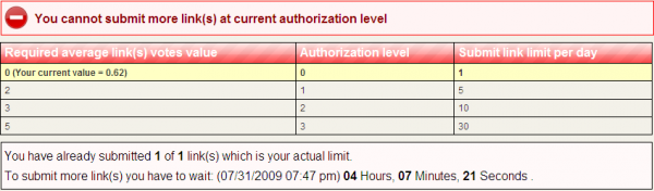 การจำกัดเรื่องที่ส่งเข้ามา