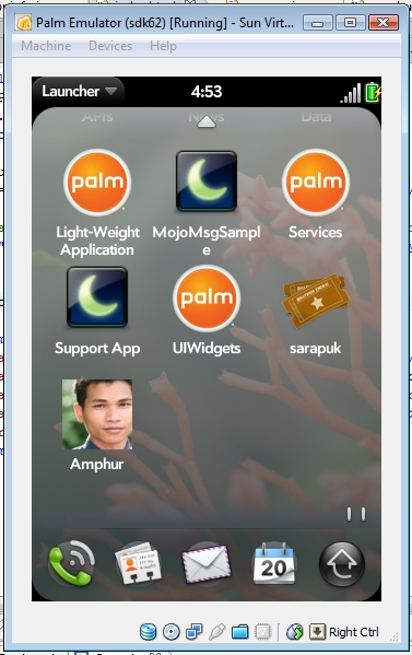 My Program Icon in Palm Pre Emulator