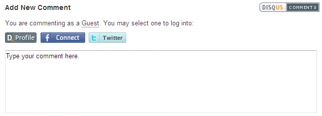 คอมเม้นต์ล็อกอินด้วย Facebook หรือ Twitter