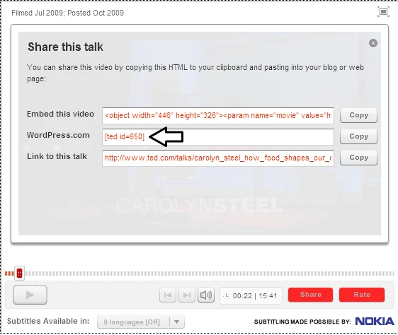 share-TEDTalk-2 Code for WordPress.com