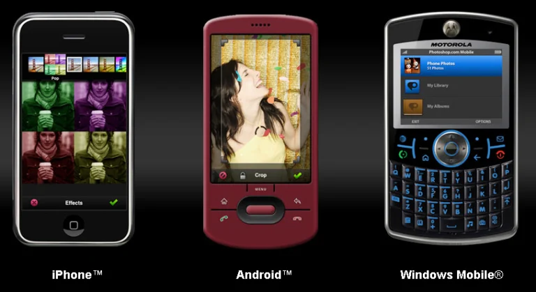 Photoshop-in-iphone-Android-Windows-mobile Photoshop.com ในมือถือ