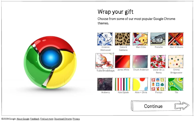 ส่ง Google Chrome เป็นของขวัญให้เพื่อน
