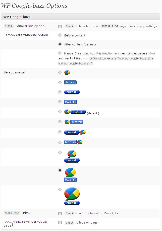 google-buzz-button-option