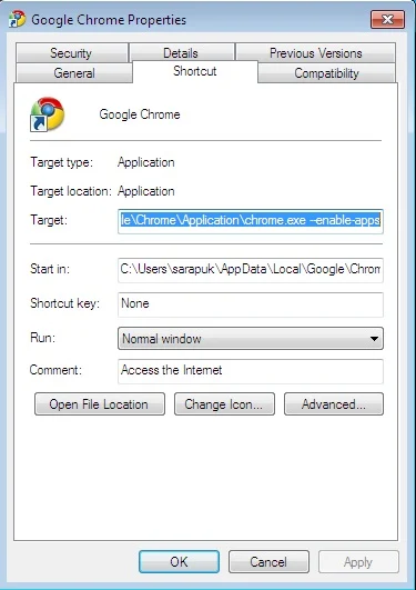 Google-Chrome-shortcut