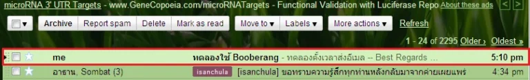 Booberang for Gmail send email