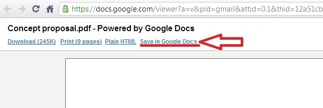 save in Google Docs