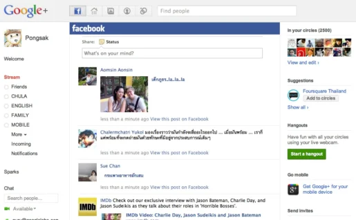 Google+Facebook