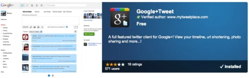 Google+Tweet