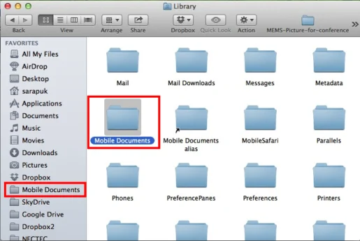 iCloud-folder