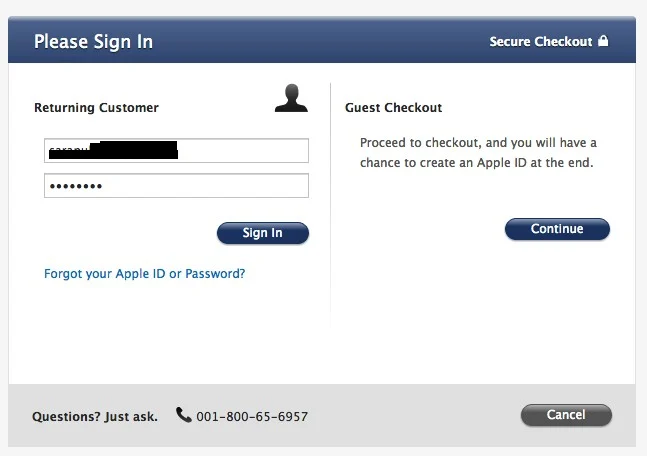 ถ้าใครมี Apple ID อยู่แล้วก็ล็อกอินได้เลย