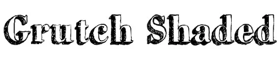 Grutch Shadedw Font