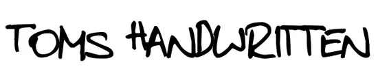 Toms Handwritten Font