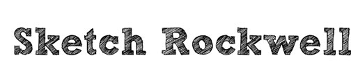 Sketch Rockwell Font