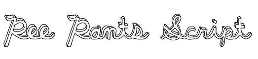 Pee Pants Script Font