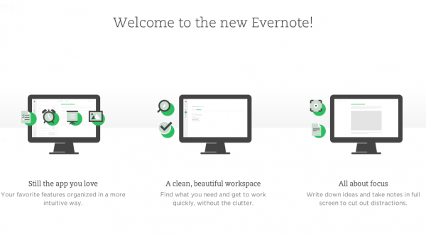 The New Evernote web client