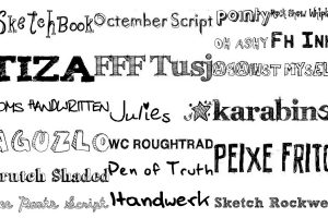 Free Hand Drawn Fonts