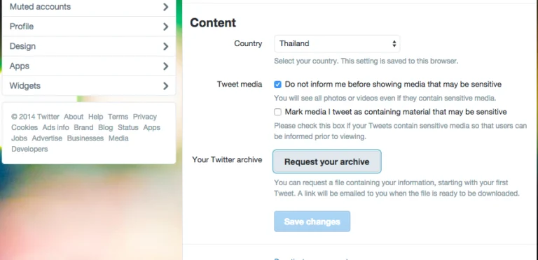 Request your archive