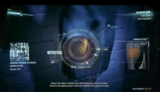 Detective Mode in Batman: Arkham Knight