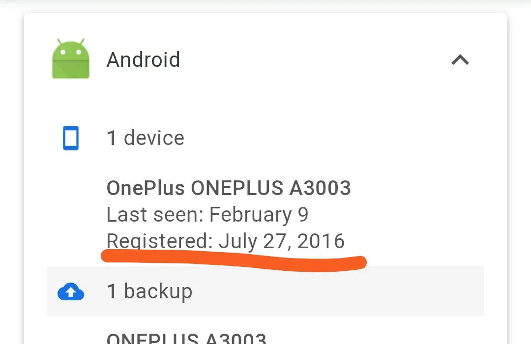 รายละเอียดของมือถือที่เปิดใช้งานมือ Android