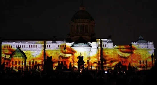 ภาพการแสดง แสงเสียงที่พระที่นั่งอนันตสมาคม 